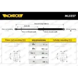 MONROE ML5227 Muelle neumático, maletero/compartimento de carga