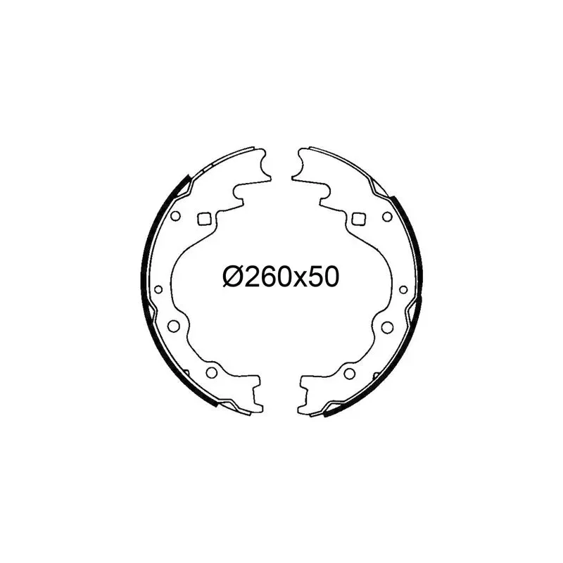 VALEO 564297 Juego de zapatas de frenos