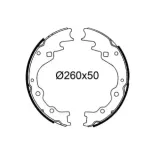 VALEO 564297 Juego de zapatas de frenos