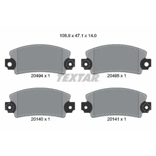 TEXTAR 2049401 Juego de pastillas de freno
