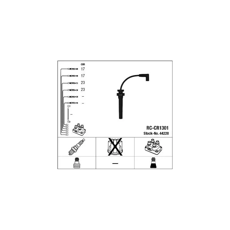 NGK 44228 Juego de cables de encendido