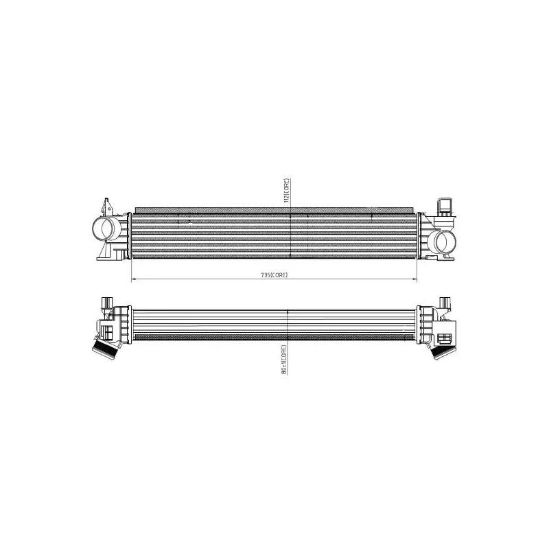 NRF 309033 Radiador de aire de admisión