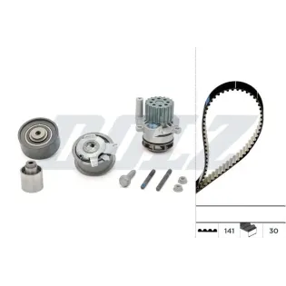 DOLZ KD047 Bomba de agua + kit correa distribución