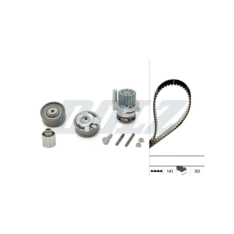 DOLZ KD047 Bomba de agua + kit correa distribución