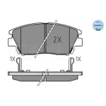 MEYLE 025 225 9018 Juego de pastillas de freno