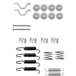 HELLA 8DZ 355 201-821 Juego de accesorios, zapatas de freno de estacionamiento