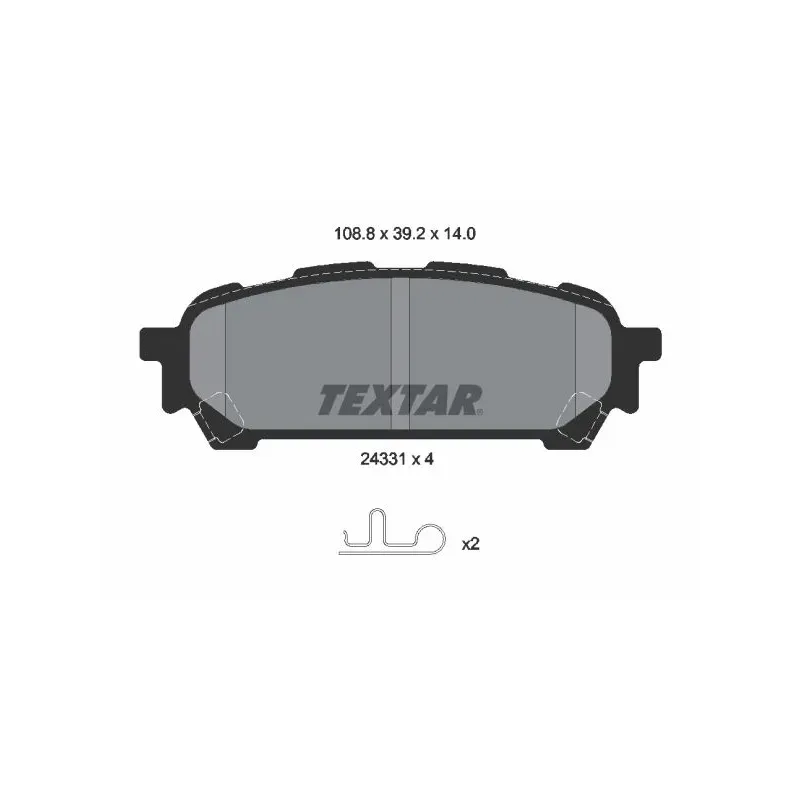 TEXTAR 2433101 Juego de pastillas de freno