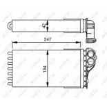 NRF 53557 Radiador de calefacción