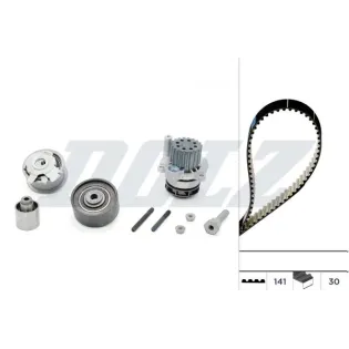 DOLZ KD048 Bomba de agua + kit correa distribución