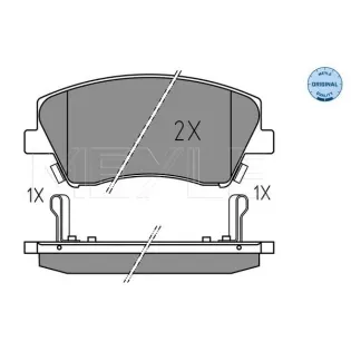MEYLE 025 225 1817 Juego de pastillas de freno