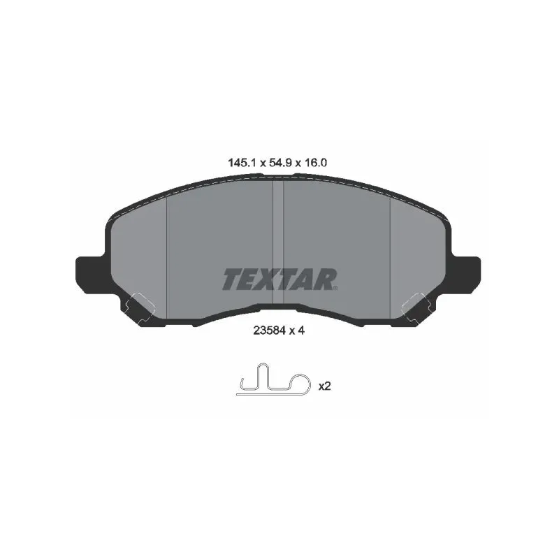 TEXTAR 2358403 Juego de pastillas de freno
