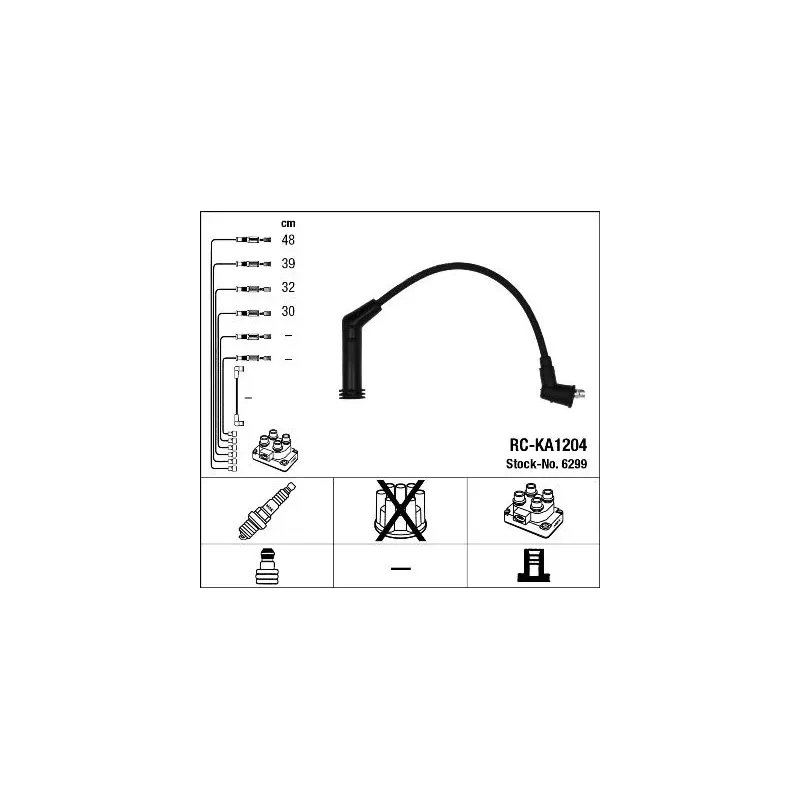 NGK 6299 Juego de cables de encendido