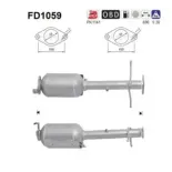 AS FD1059 Filtro hollín/partículas, sistema escape