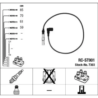 NGK 7303 Juego de cables de encendido