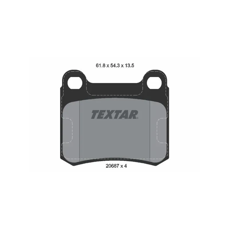 TEXTAR 2068703 Juego de pastillas de freno