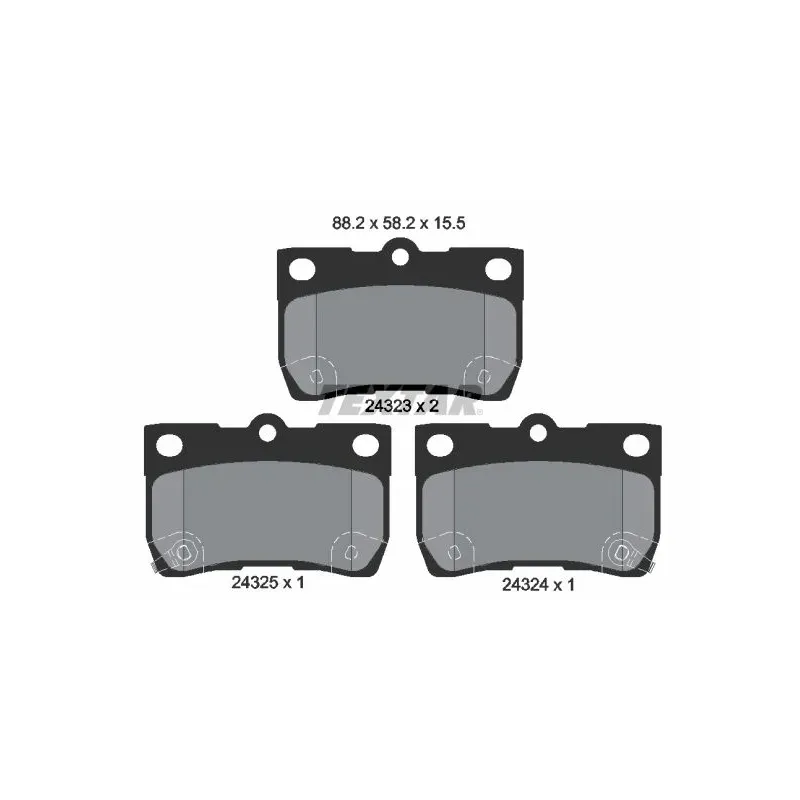 TEXTAR 2432301 Juego de pastillas de freno