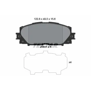 TEXTAR 2445101 Juego de pastillas de freno