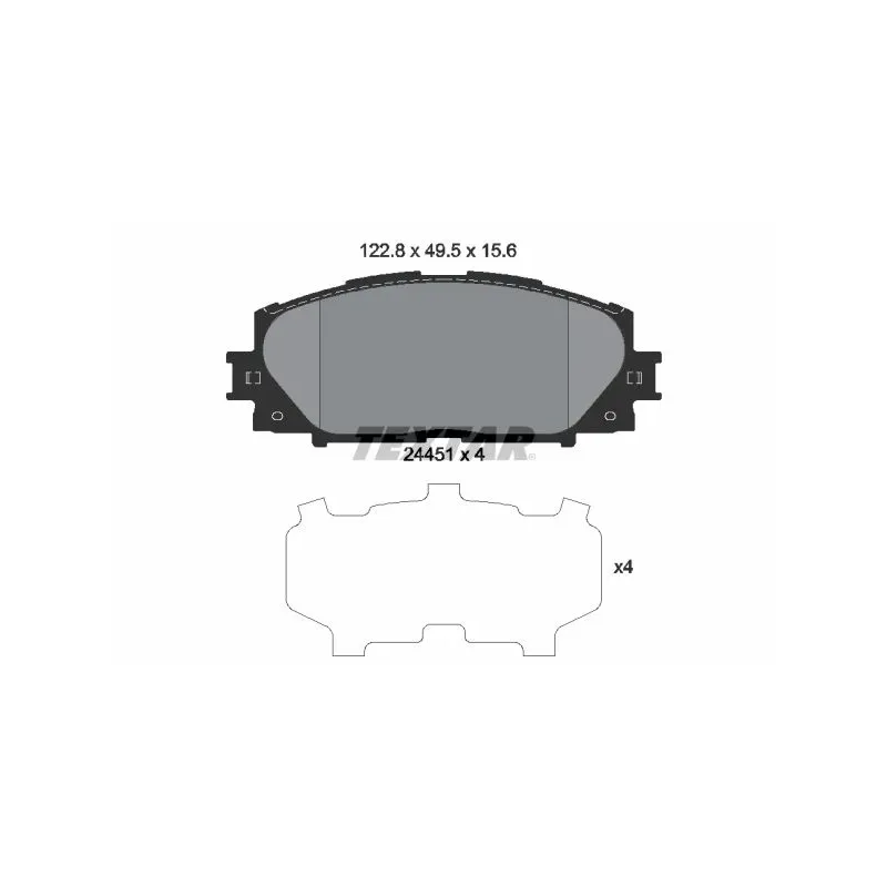 TEXTAR 2445101 Juego de pastillas de freno