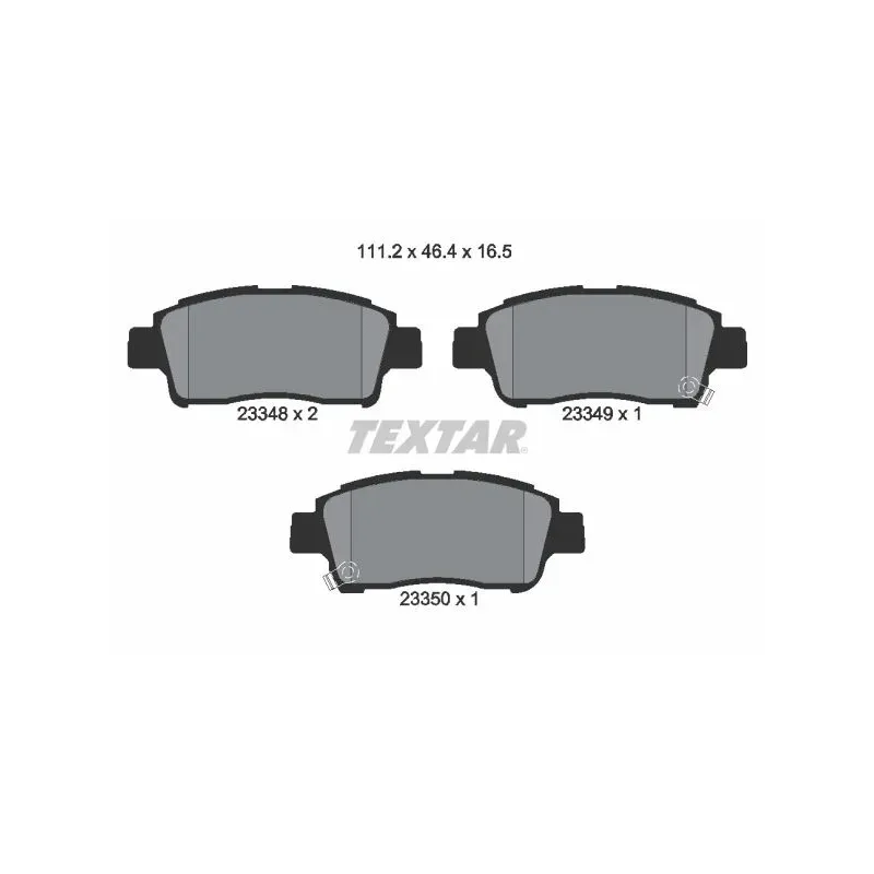 TEXTAR 2334803 Juego de pastillas de freno