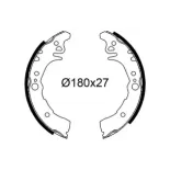 VALEO 564242 Juego de zapatas de frenos