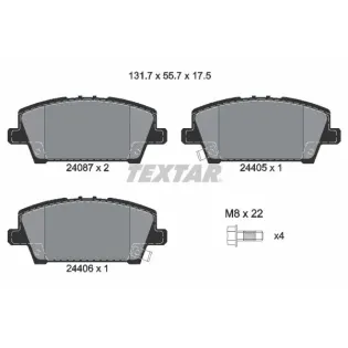 TEXTAR 2408701 Juego de pastillas de freno
