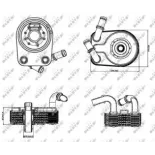 NRF 31322 Radiador de aceite, aceite motor