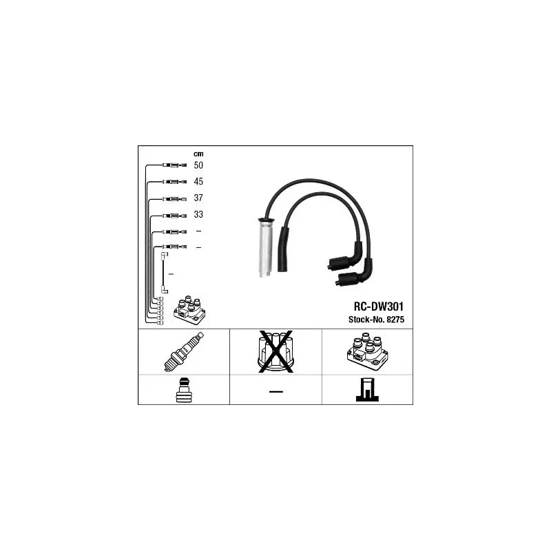 NGK 8275 Juego de cables de encendido