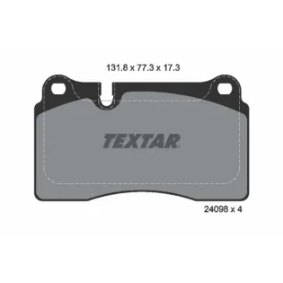TEXTAR 2409801 Juego de pastillas de freno