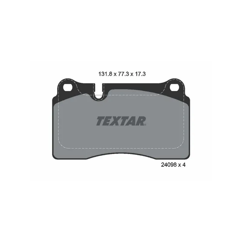 TEXTAR 2409801 Juego de pastillas de freno