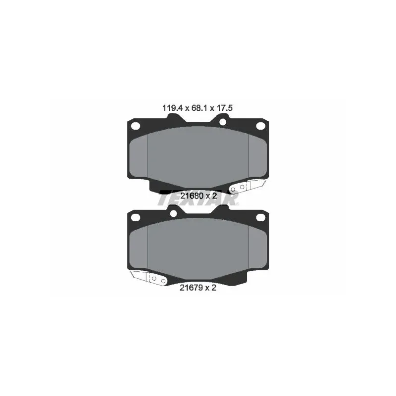TEXTAR 2168003 Juego de pastillas de freno