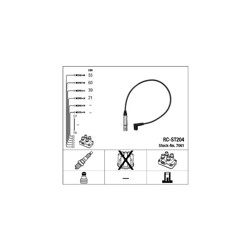 NGK 7061 Juego de cables de encendido