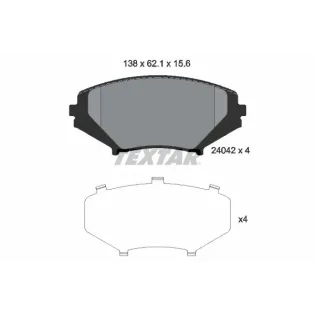 TEXTAR 2404201 Juego de pastillas de freno