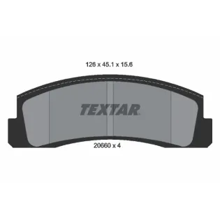 TEXTAR 2066001 Juego de pastillas de freno