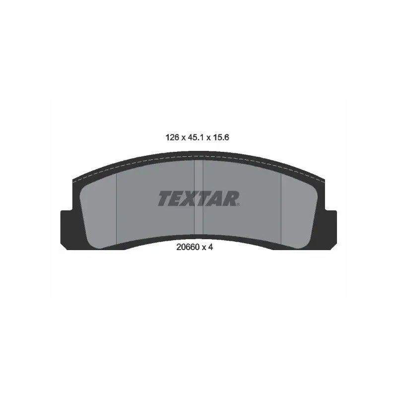 TEXTAR 2066001 Juego de pastillas de freno