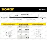 MONROE ML6083 Muelle neumático, maletero/compartimento de carga