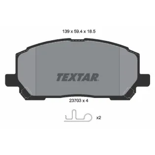 TEXTAR 2370301 Juego de pastillas de freno