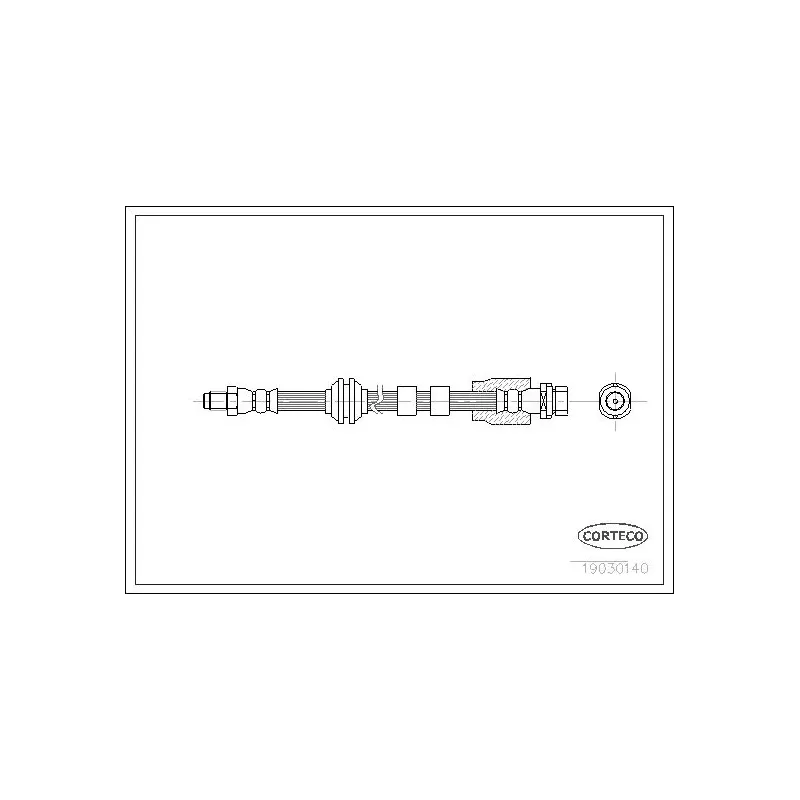 CORTECO 19030140 Tubo flexible de frenos