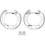 TEXTAR 84048900 Juego de zapatas de frenos