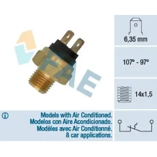 FAE 36030 Interruptor de temperatura, ventilador del radiador