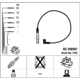 NGK 7302 Juego de cables de encendido