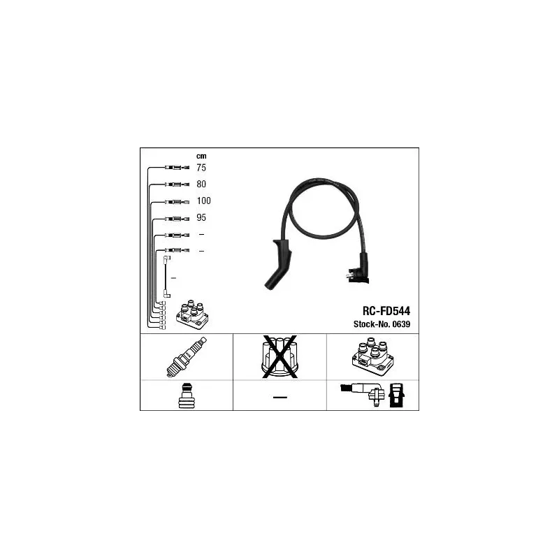 NGK 0639 Juego de cables de encendido