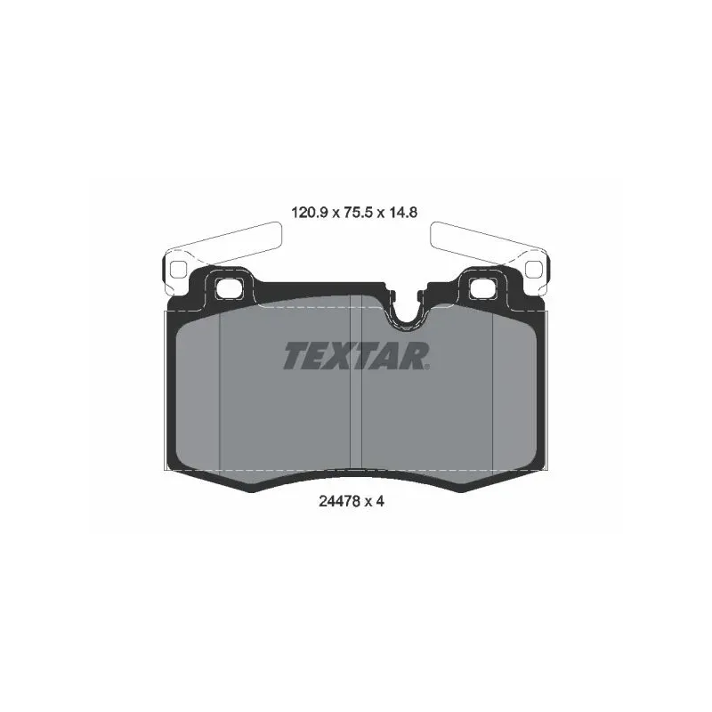 TEXTAR 2447801 Juego de pastillas de freno