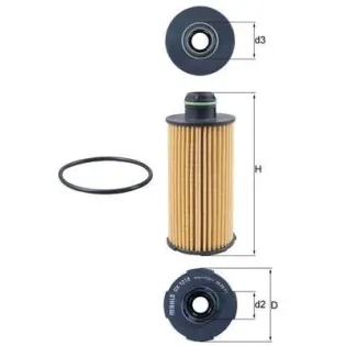 MAHLE OX 1219D Filtro de aceite