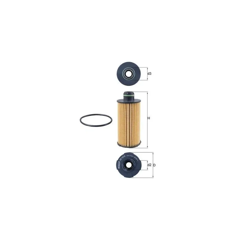 MAHLE OX 1219D Filtro de aceite