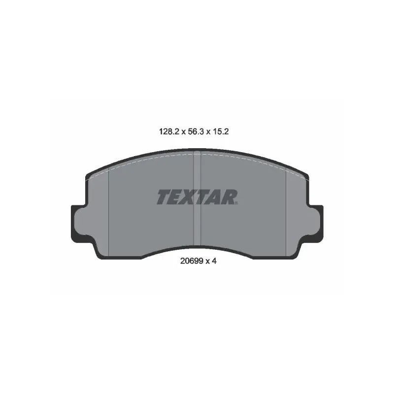 TEXTAR 2069901 Juego de pastillas de freno