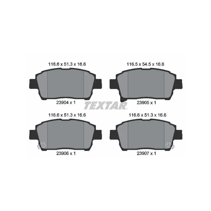 TEXTAR 2390401 Juego de pastillas de freno