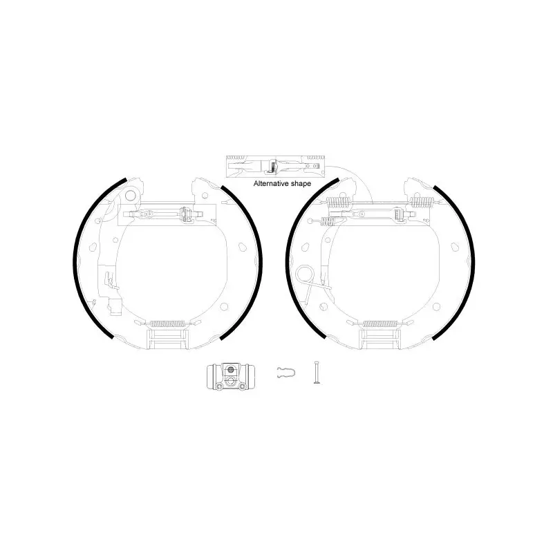 TEXTAR 84060900 Juego de zapatas de frenos