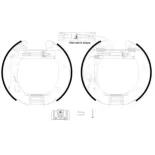 TEXTAR 84060900 Juego de zapatas de frenos