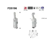 AS FD5196 Filtro hollín/partículas, sistema escape