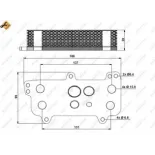 NRF 31171 Radiador de aceite, aceite motor